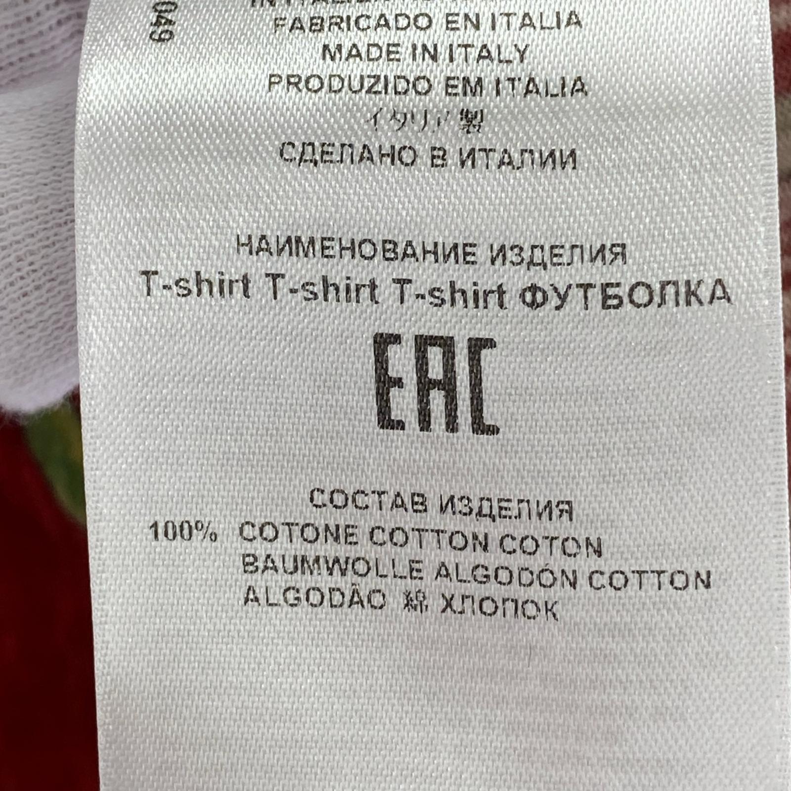 半袖Tシャツ ETRO S/S総柄プリントTee 赤 M レッド