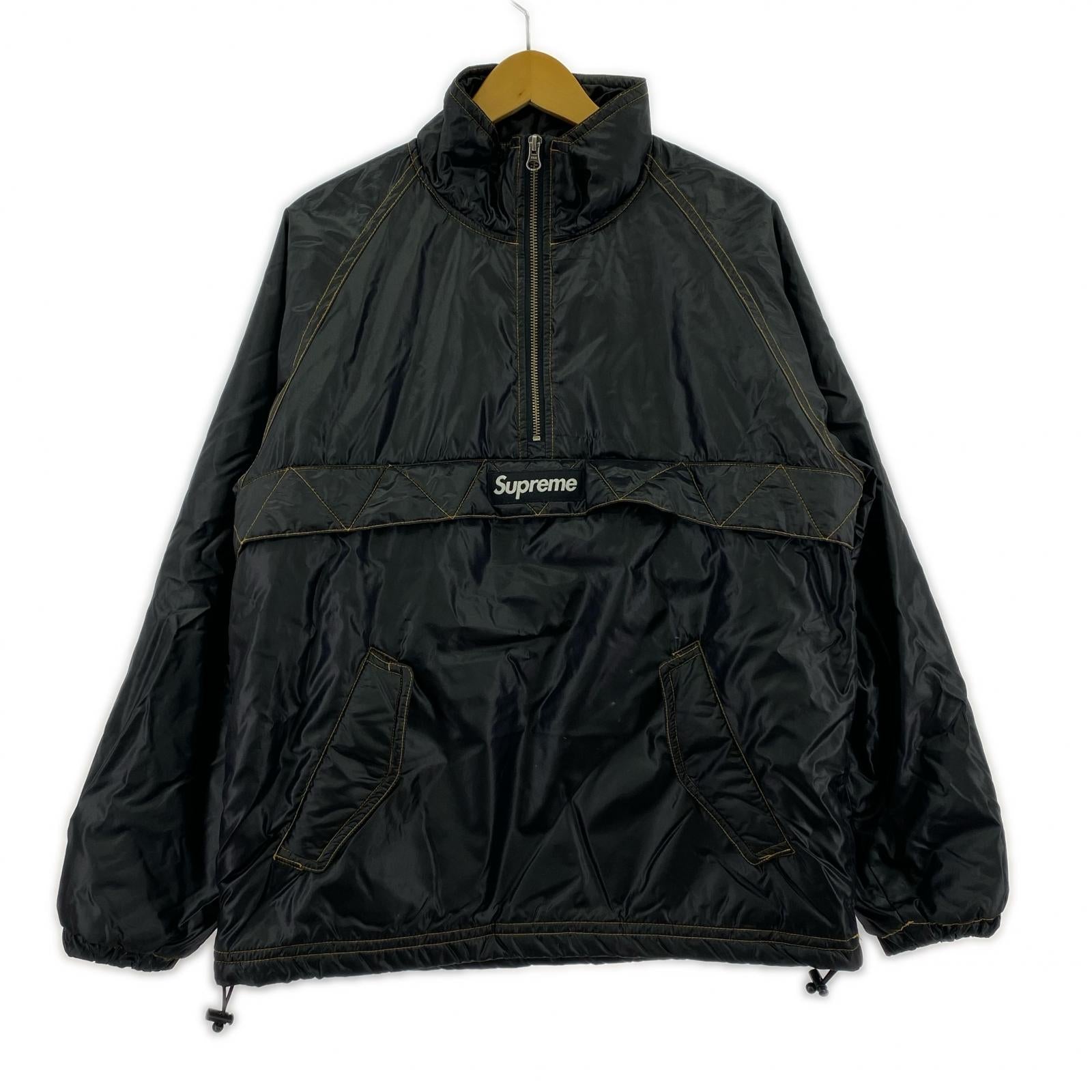ブルゾン Contrast Stitch Pullover ハーフジップ S BLK S ブラック
