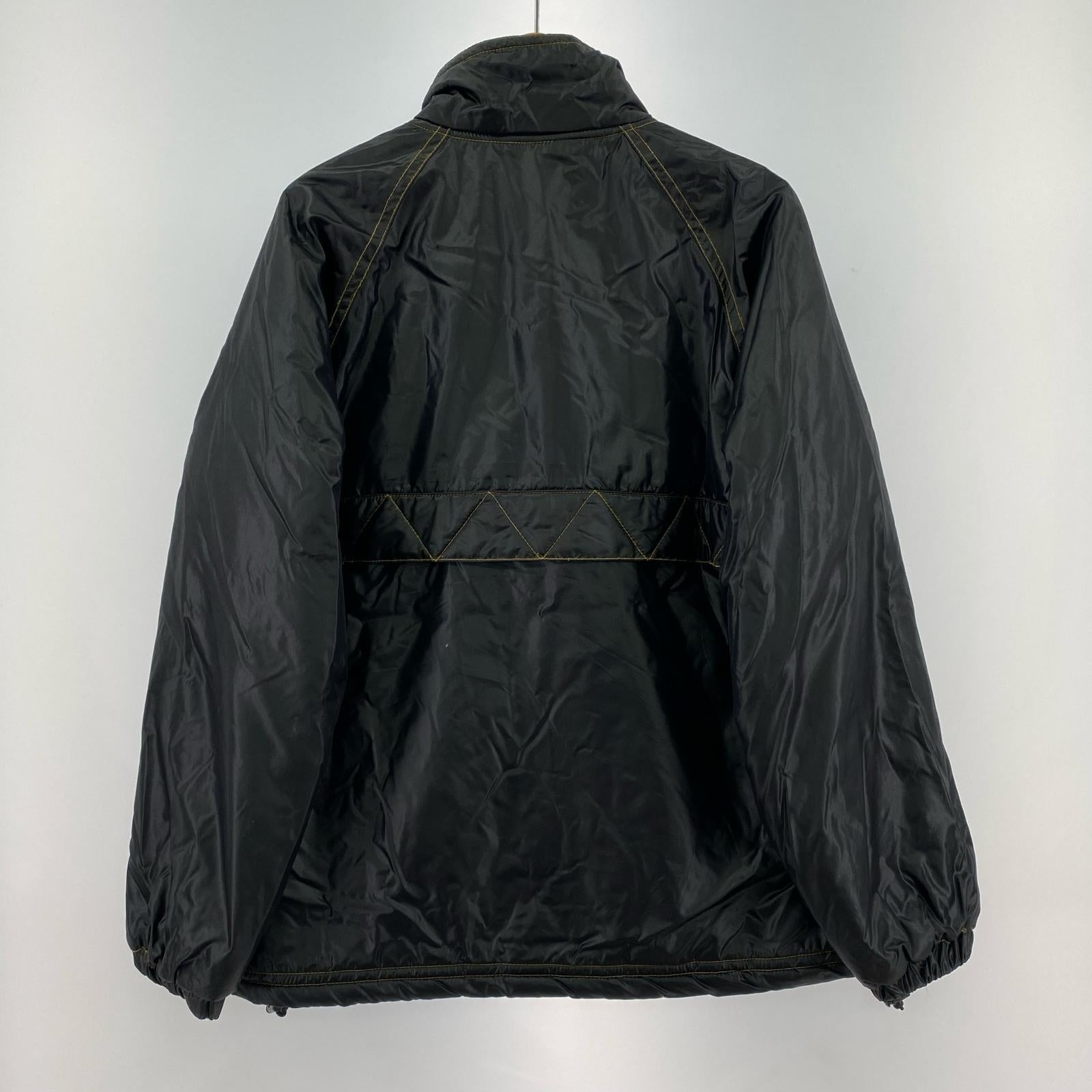 ブルゾン Contrast Stitch Pullover ハーフジップ S BLK S ブラック