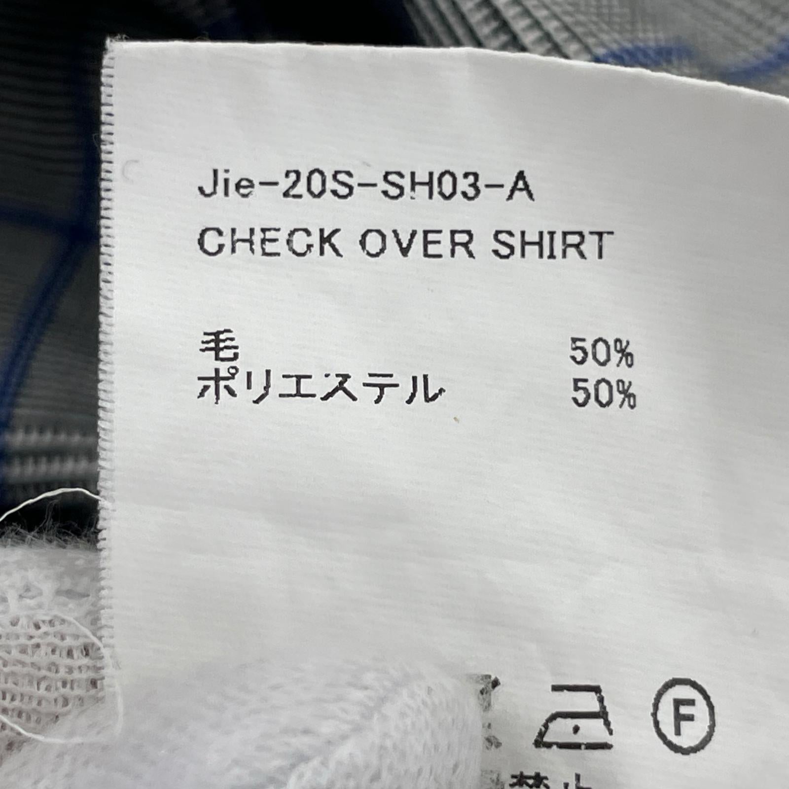 ジャケット CHECK LONG SHIRT/ウール/GRY (1) 1 グレー
