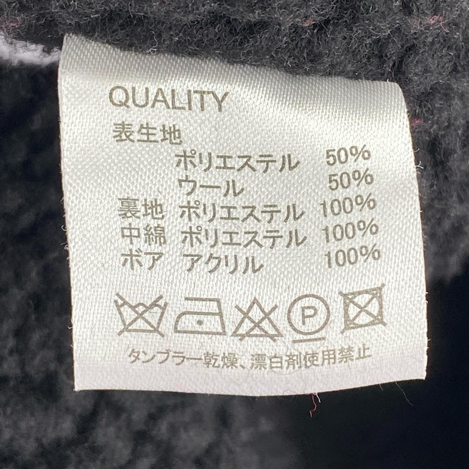 ジャケット 裏ボアジャケット カスリ M M ブラック