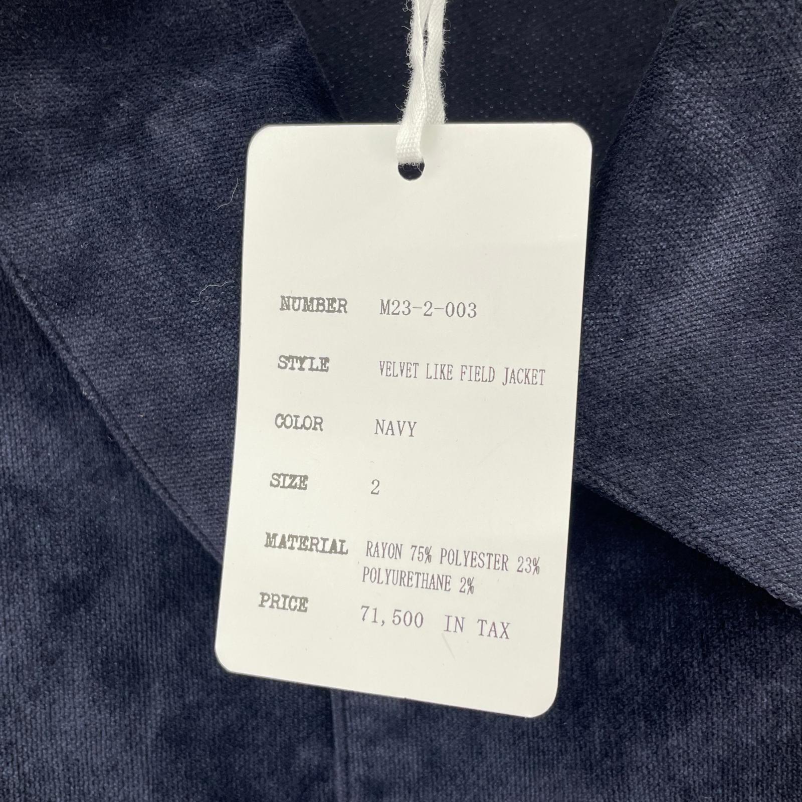 ジャケット mill VELVET LIKE FIELD JACKET 2 ネイビー 2 ネイビー