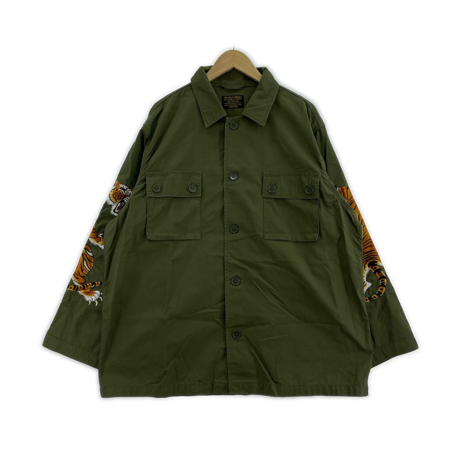 長袖シャツ WACKO MARIA 23SS TIM LEHI ARMY SHIRT-M M グリーン