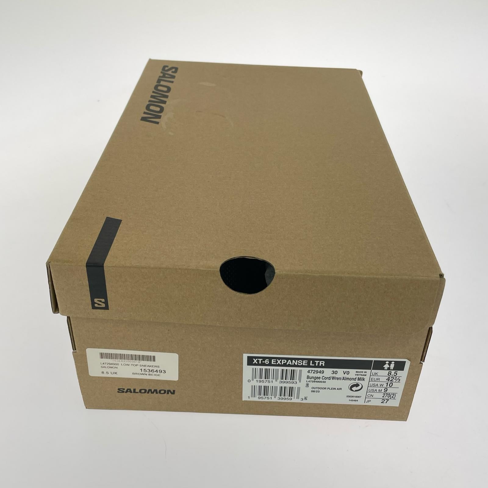 スニーカー SALOMON XT-6 EXPANSE LTR 472949 (27) 27cm (US9 UK8 1/2 EU44) カーキ