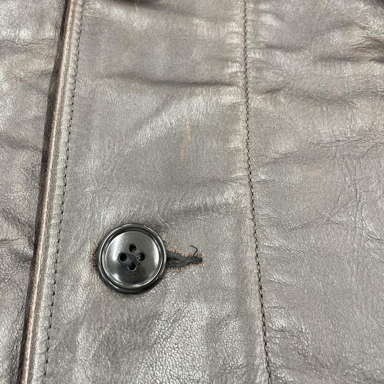 レザージャケット DECK HORSE HIDE 茶 (XL) ブラウン