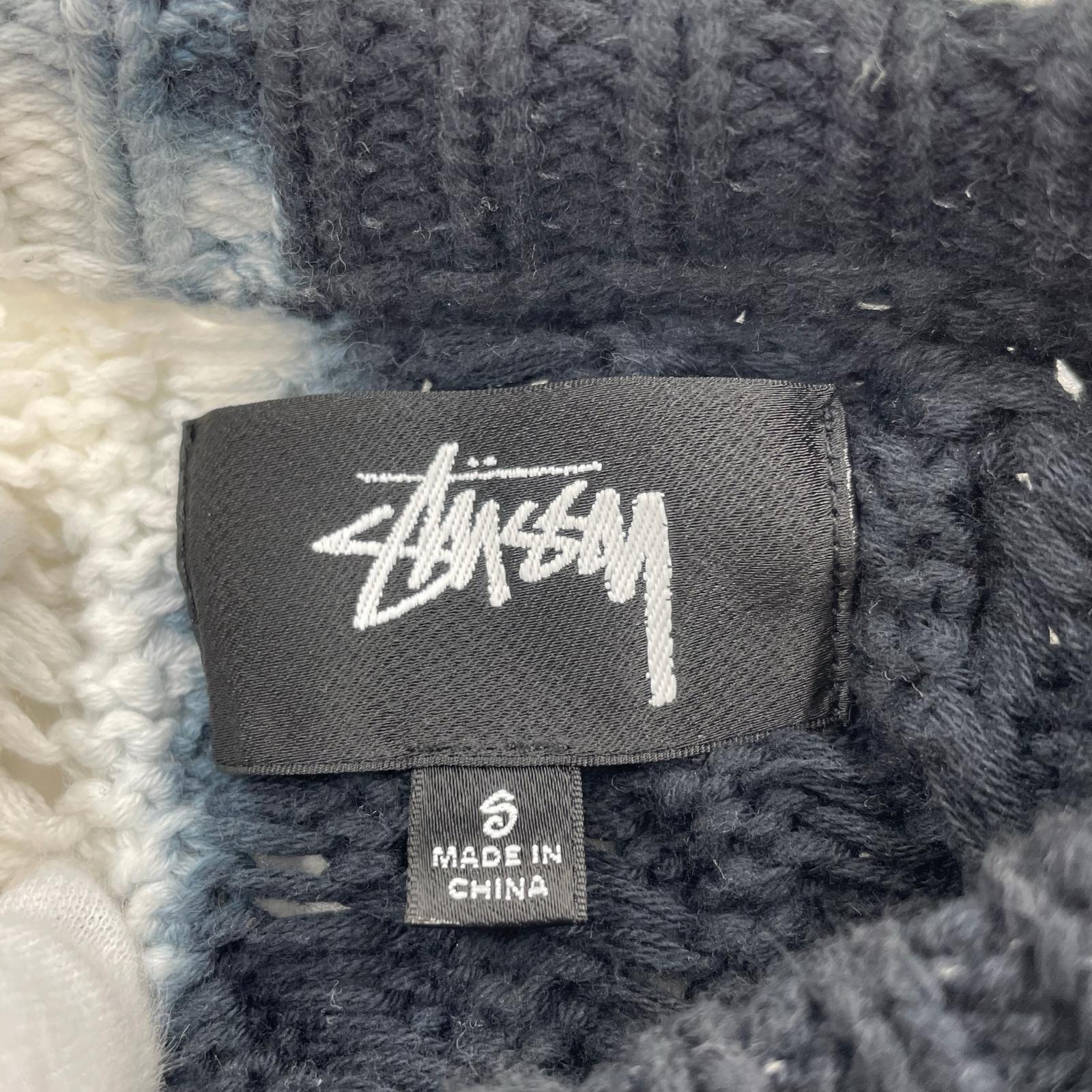ニット STUSSY Tie Dye Fisherman Sweater フィッシャーマンニット S