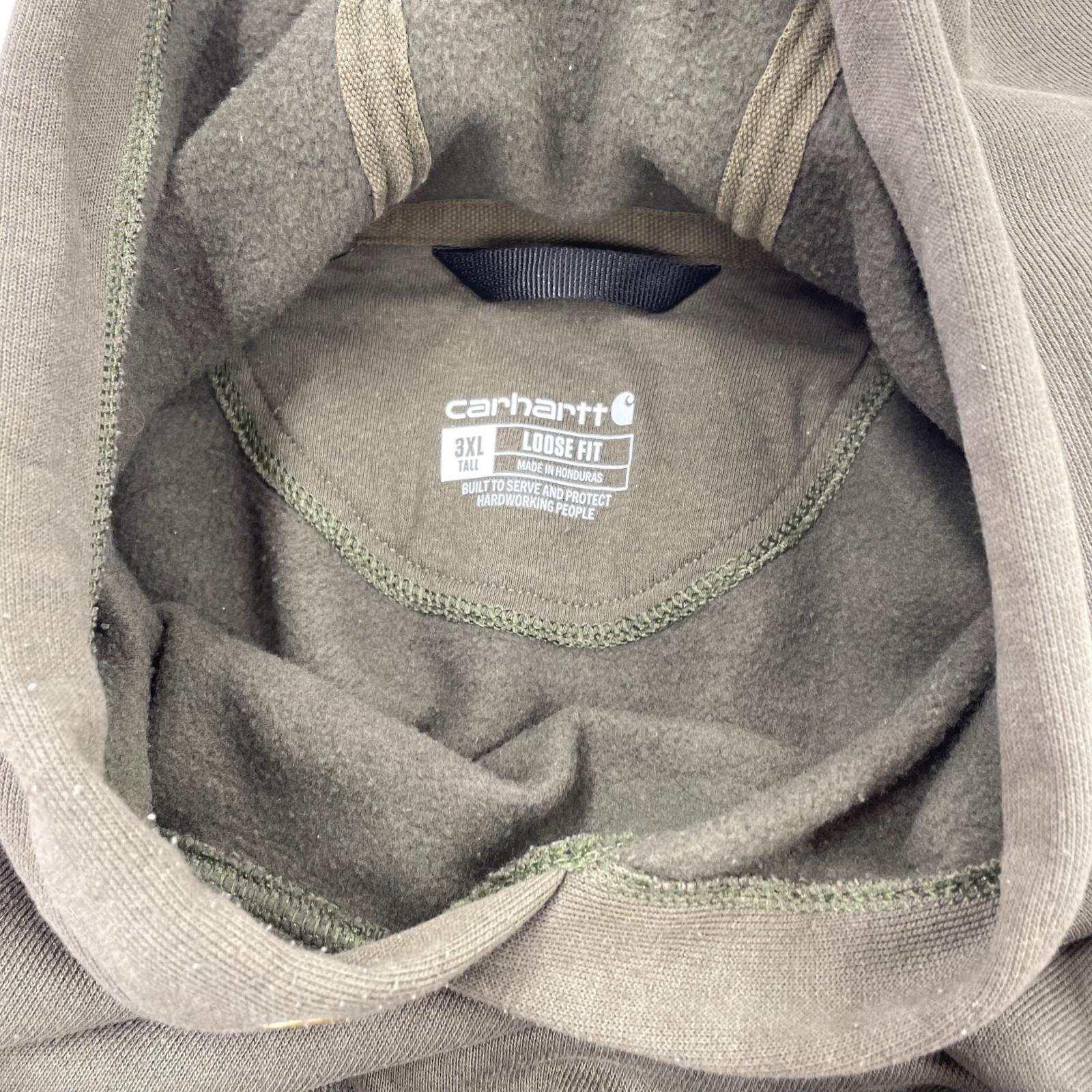 パーカー LOOSE FIT HOODED PULLOVER 緑 (3XL)