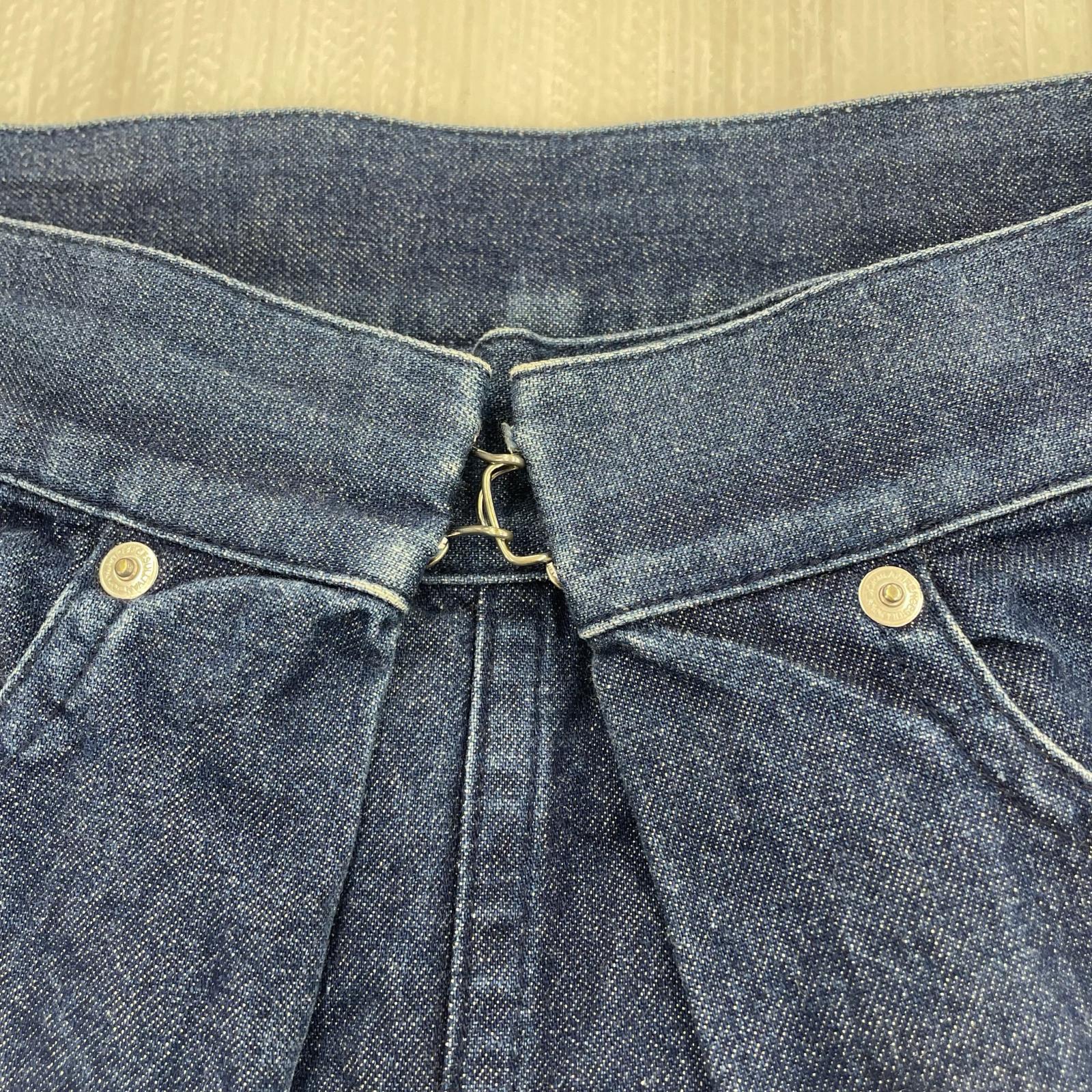 デニムパンツ 16SS WIDE JEANS ワイドタックデニムパンツ W34 デニム