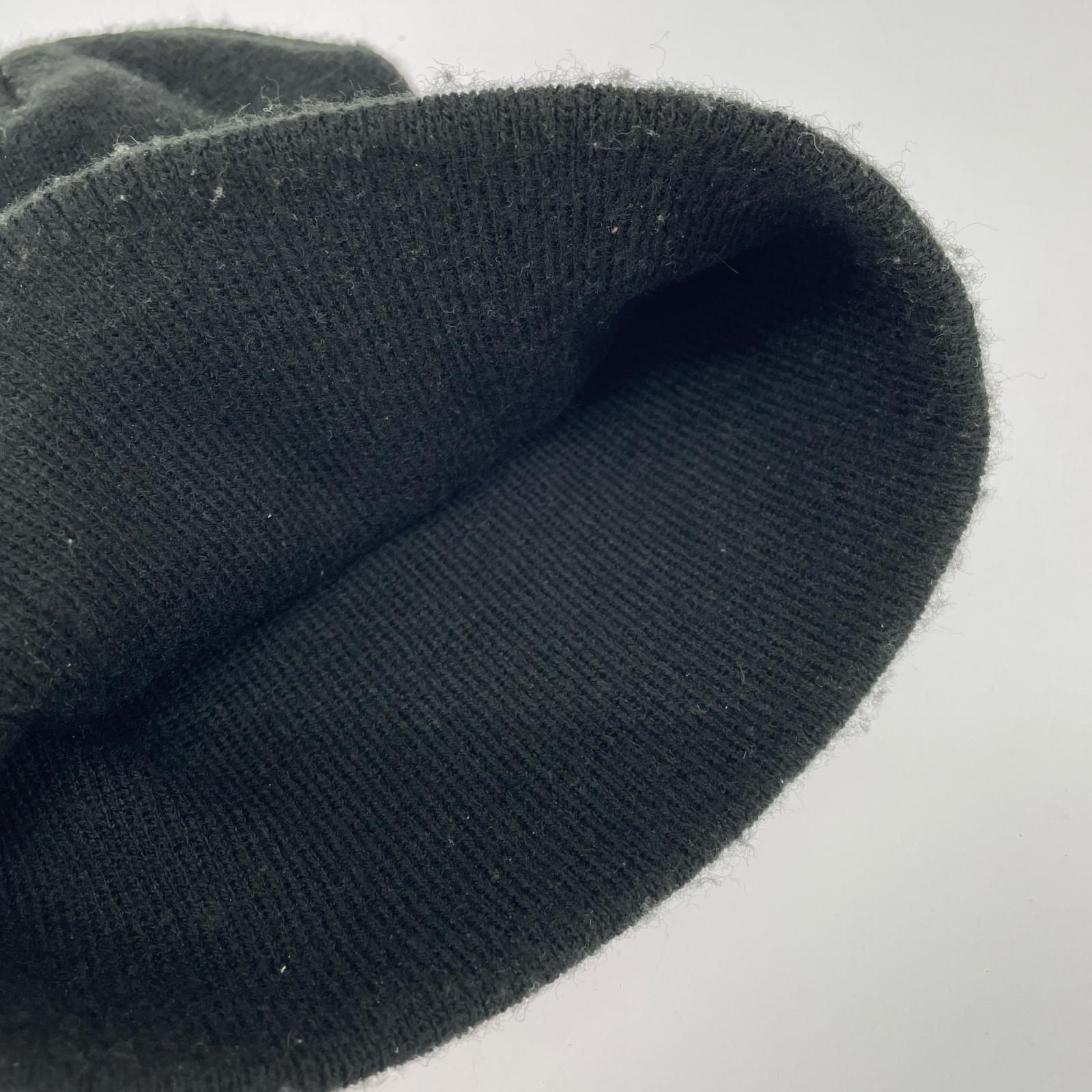 ニットキャップ Embossed Smooth Stock Skullcap Beanie ブラック