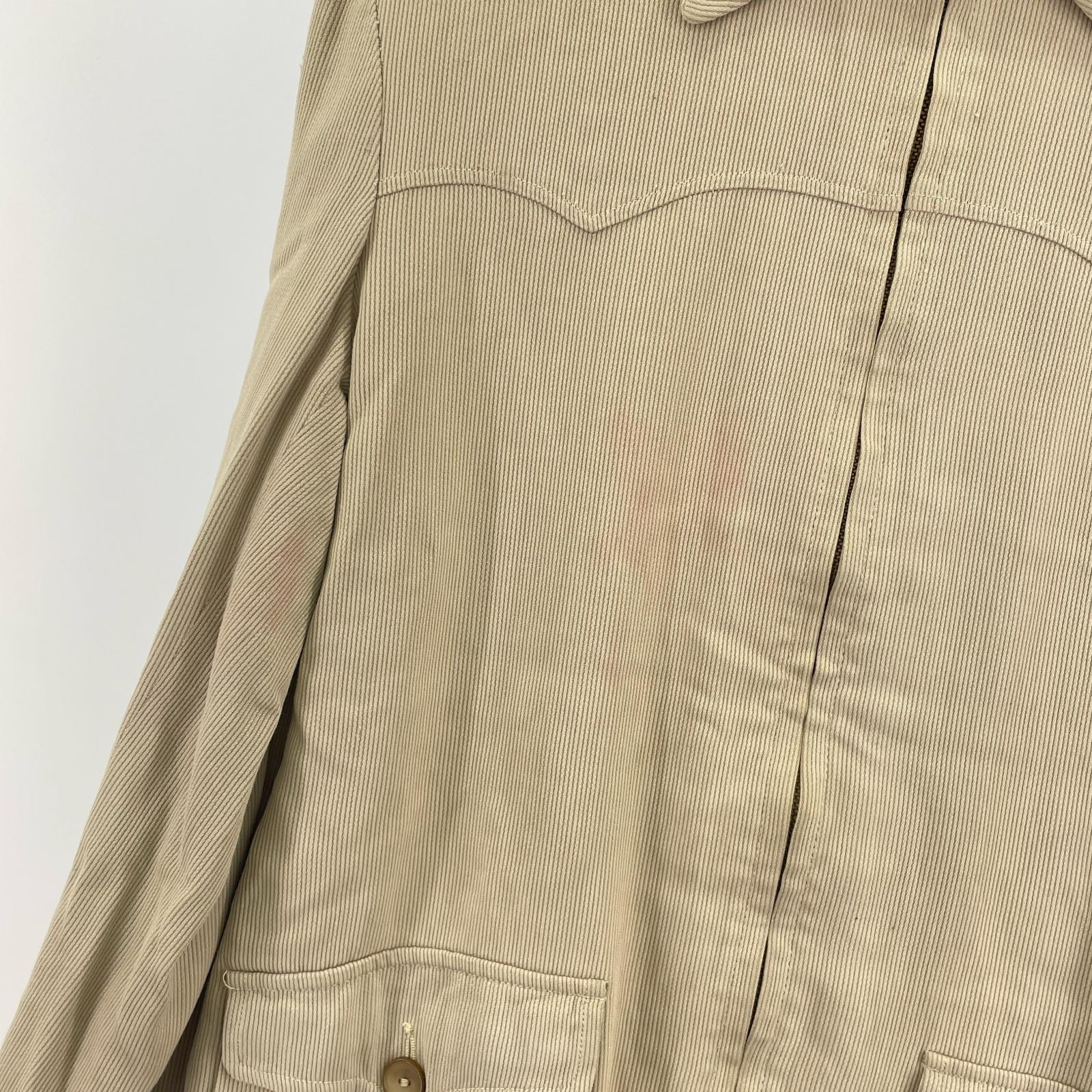 ジャケット 50s~60s TALON コーデュロイ ジャケット ベージュ