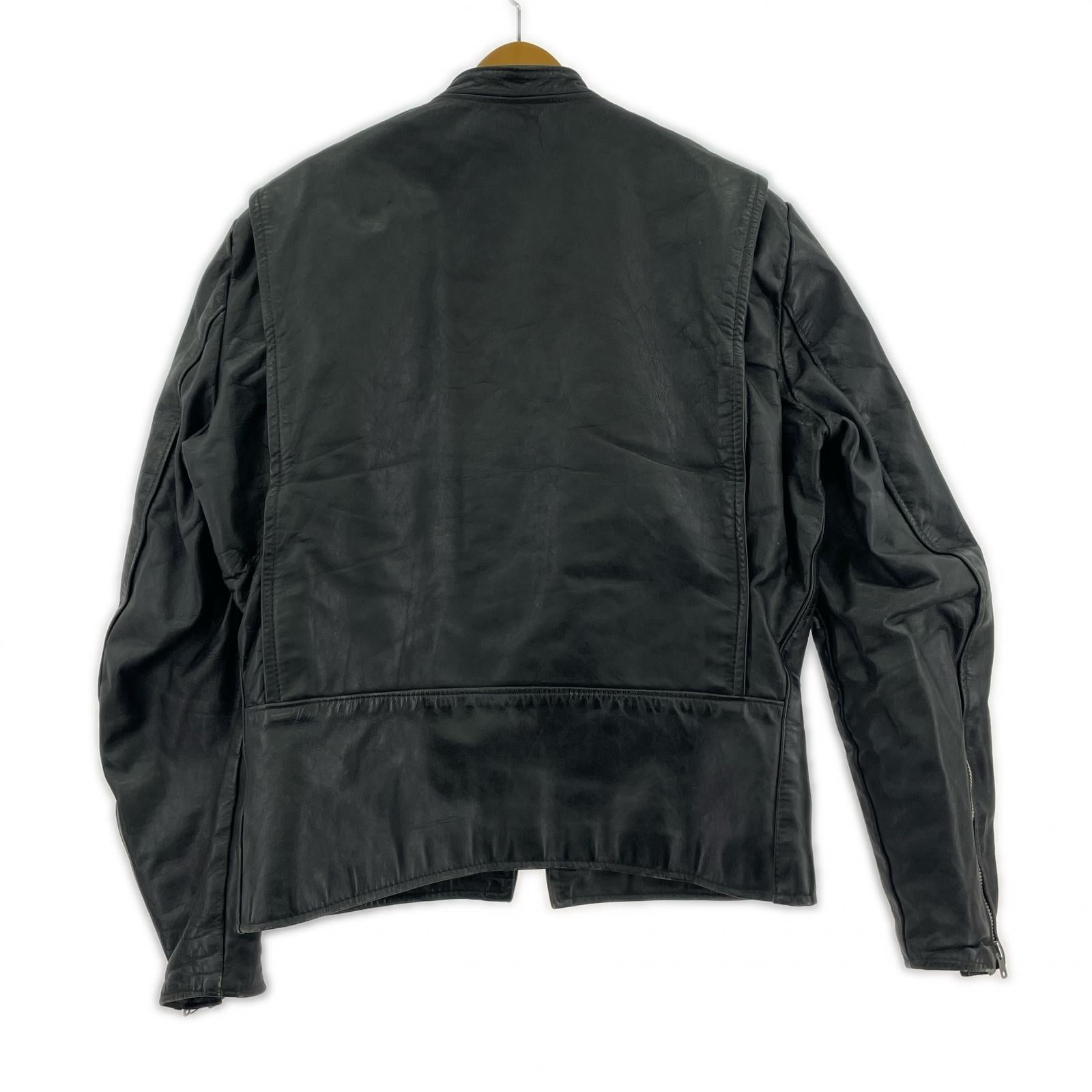 レザージャケット 60s~70s Brooks ライナー シングル ライダース (42) 42 ブラック