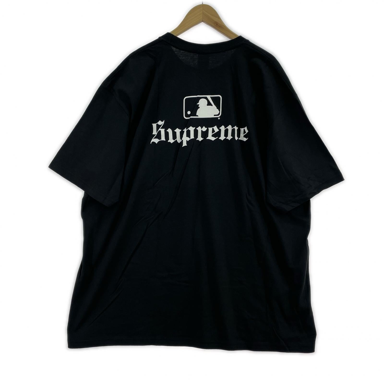 半袖Tシャツ Supreme 25AW MLB Teams Tee NY Black XXL 黒 ブラック