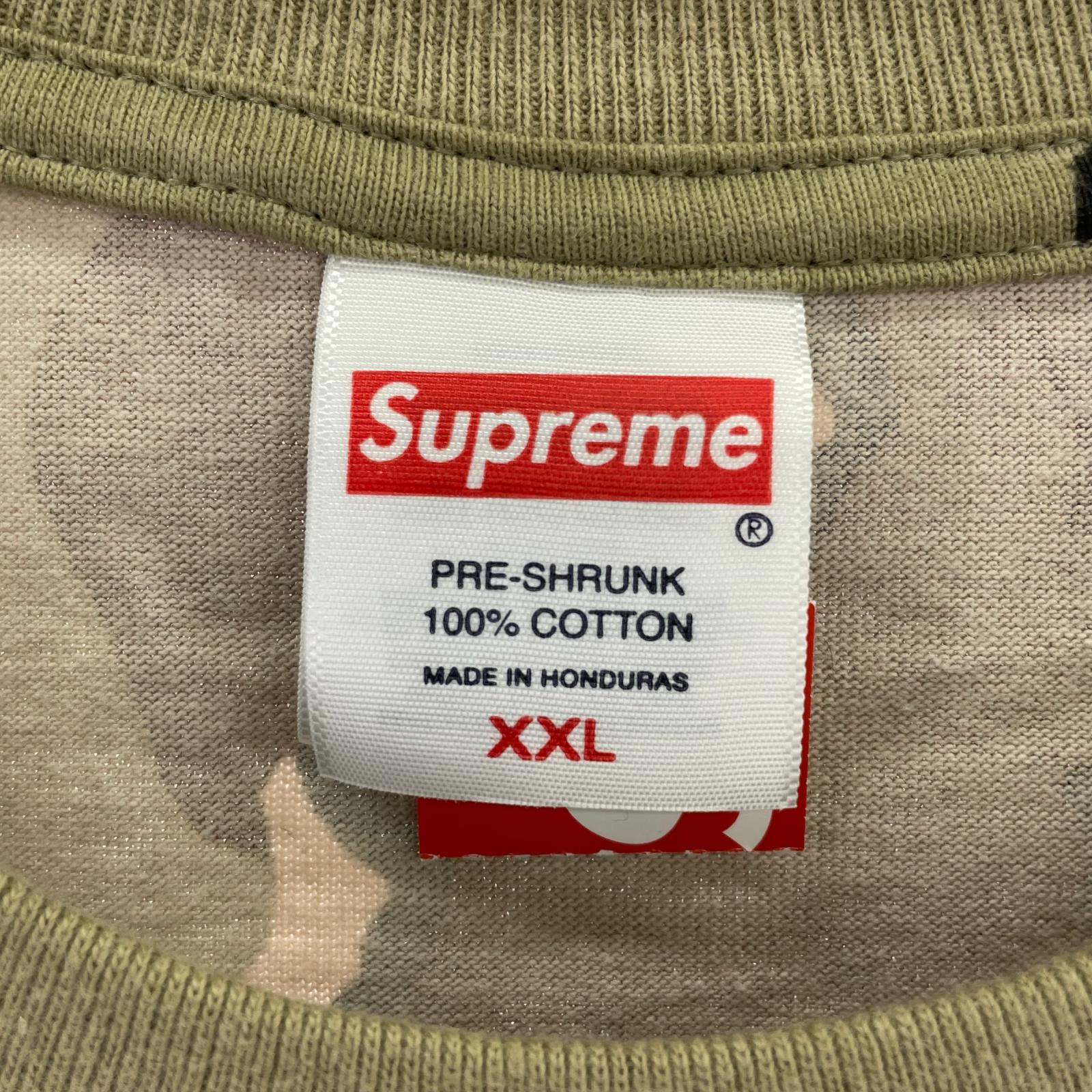 半袖Tシャツ Supreme 25AW Tag Tee Chocolate Chip Camo XXL チョコチップカモ ブラウン
