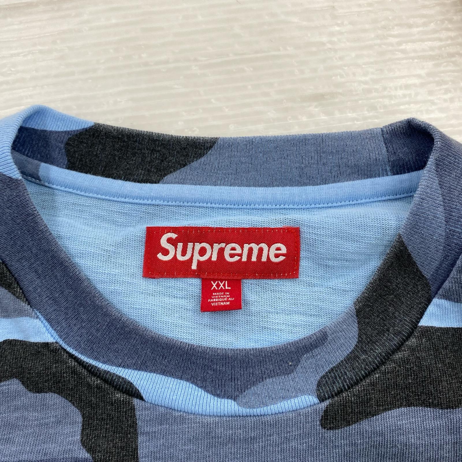半袖Tシャツ Supreme 25AW Collegiate Applique S/S Top Camo XXL 青
