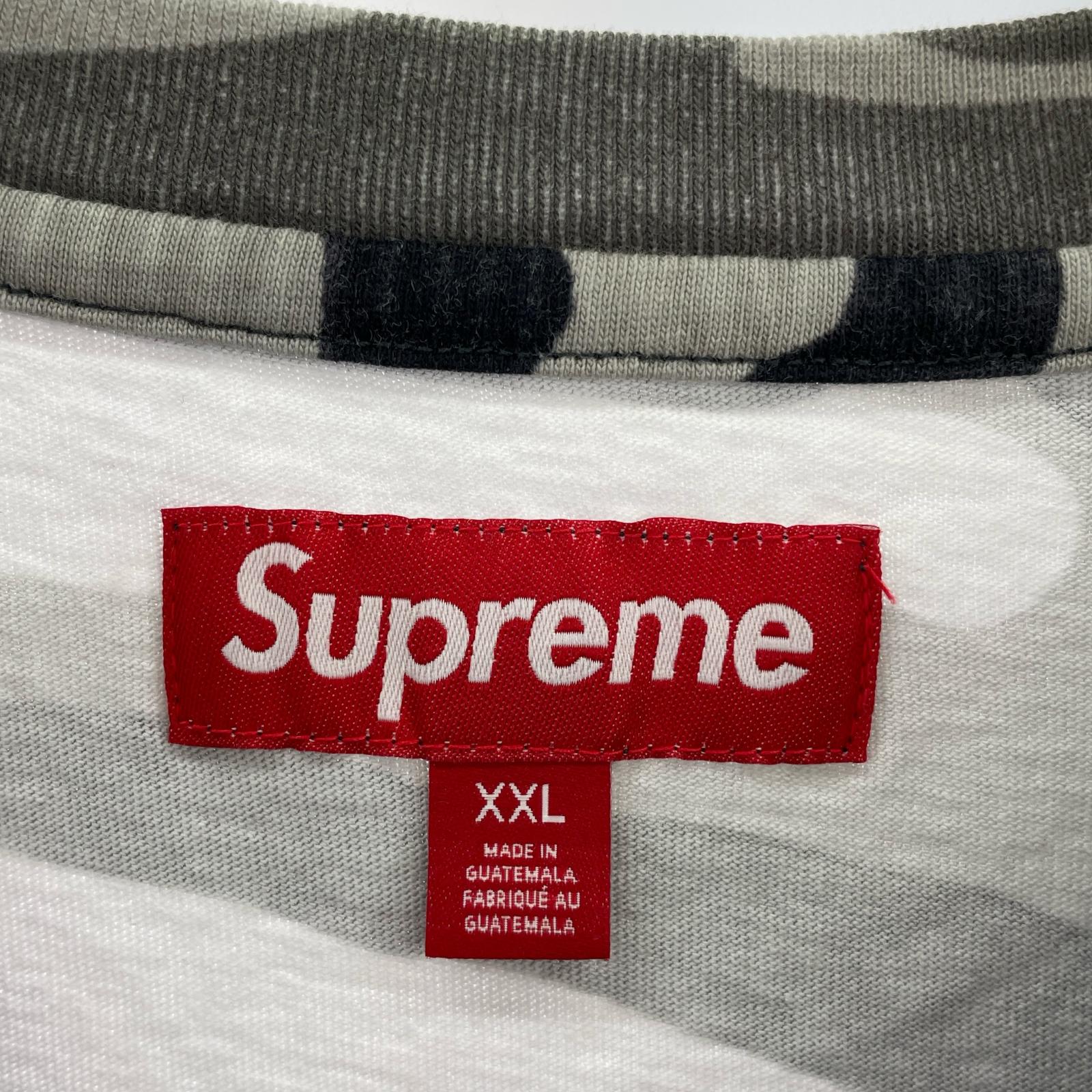 半袖Tシャツ Supreme 25AW Washed S/S Top Snow Camo XXL グレー