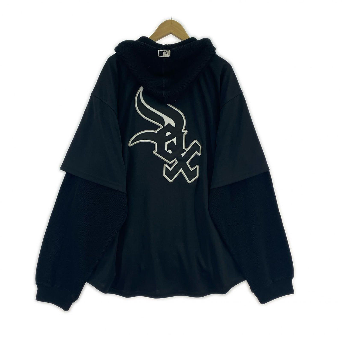 長袖シャツ Supreme 25AW Hooded Baseball Jersey White Sox XXL 黒 ブラック