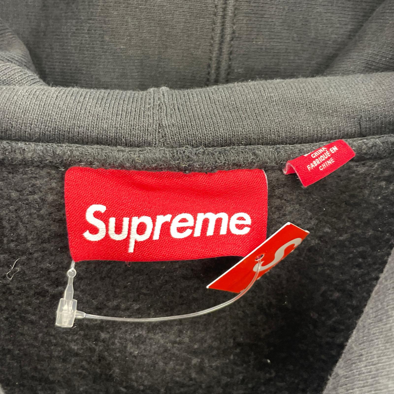 パーカー Supreme 25AW Washed Old English Hooded Black XXL 黒 ブラック