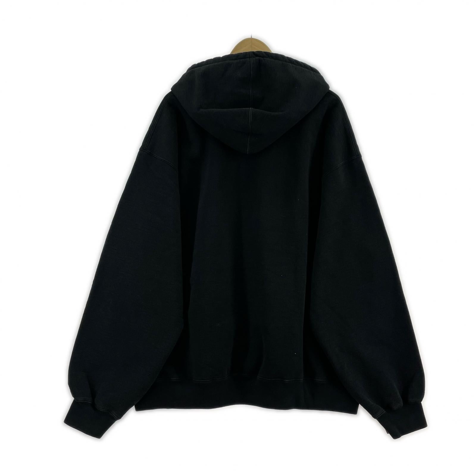 パーカー Supreme 25AW Washed Old English Hooded Black XXL 黒 ブラック