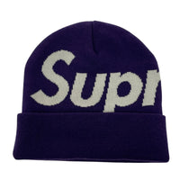 ニットキャップ Supreme 25AW Big Logo Beanie Purple ビッグロゴビーニー 紫