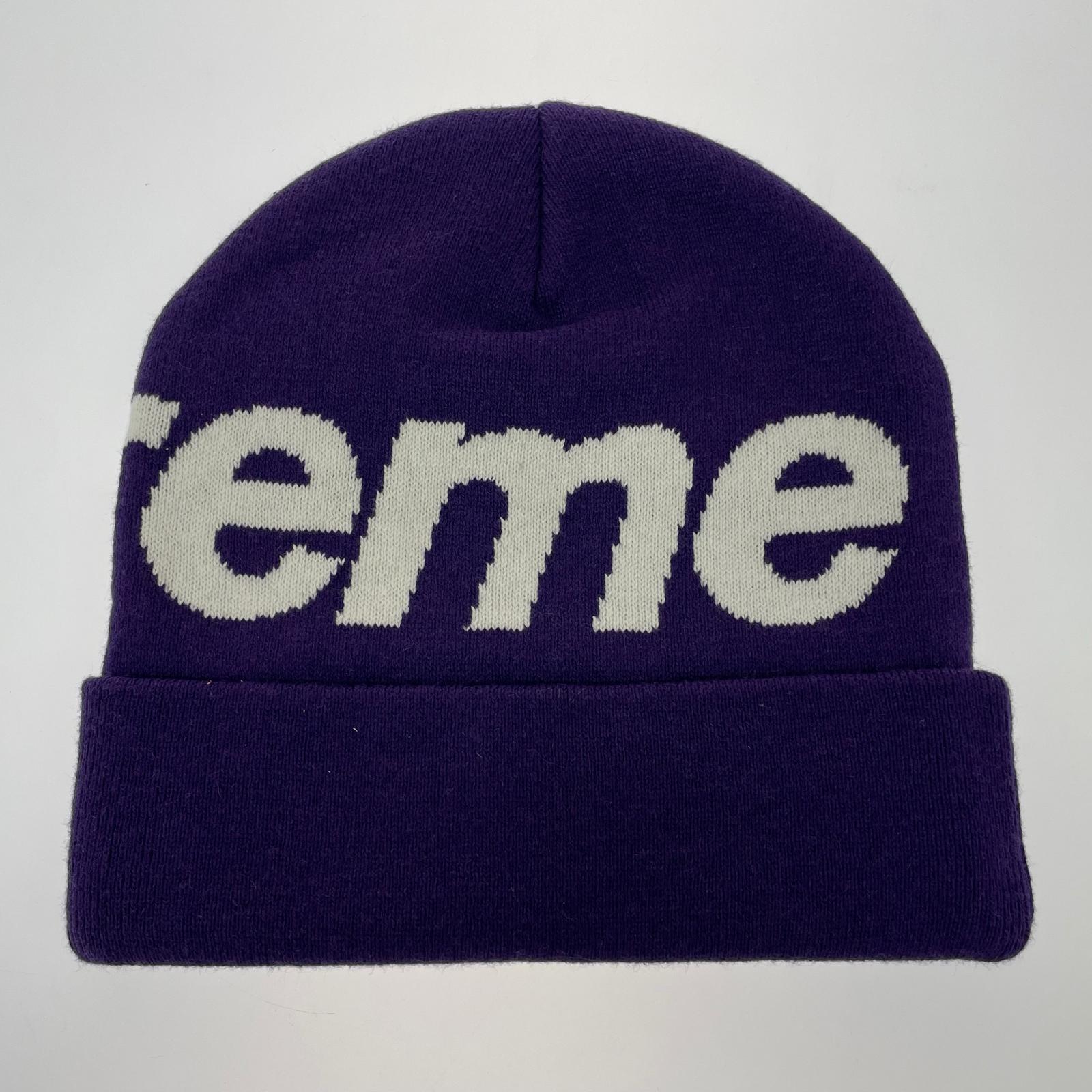 ニットキャップ Supreme 25AW Big Logo Beanie Purple ビッグロゴビーニー 紫