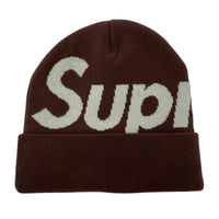 ニットキャップ Supreme 25AW Big Logo Beanie Brown ビッグロゴビーニー ブラウン