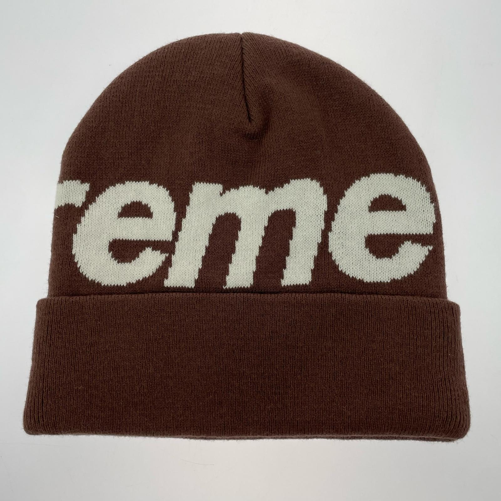 ニットキャップ Supreme 25AW Big Logo Beanie Brown ビッグロゴビーニー ブラウン
