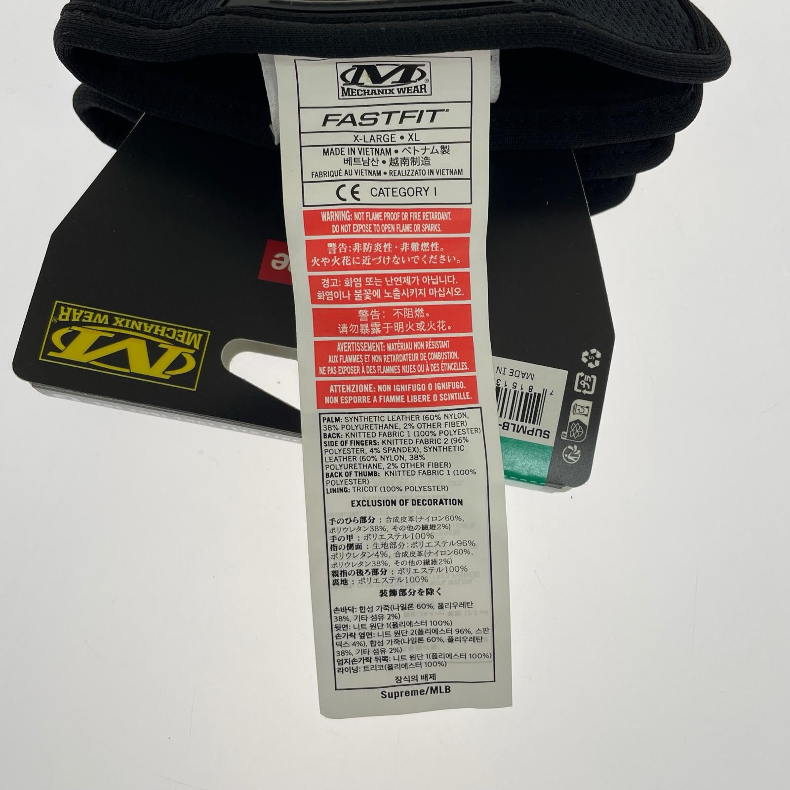 その他アクセサリー Supreme×Mechanix×MLB 25AW FastFit Teams Gloves 黒 ブラック