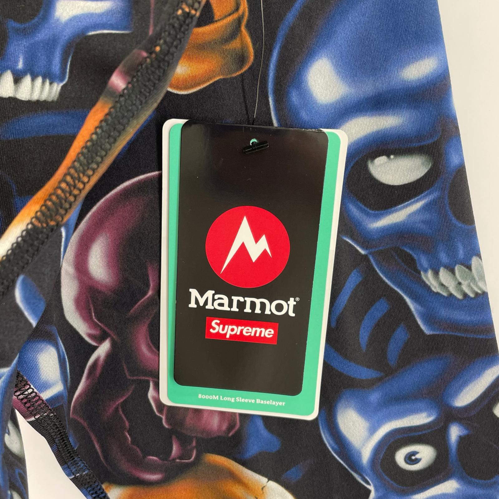 長袖Tシャツ Supreme×Marmot 25AW Base Layer L/S Top Skull XXL Skull Pile