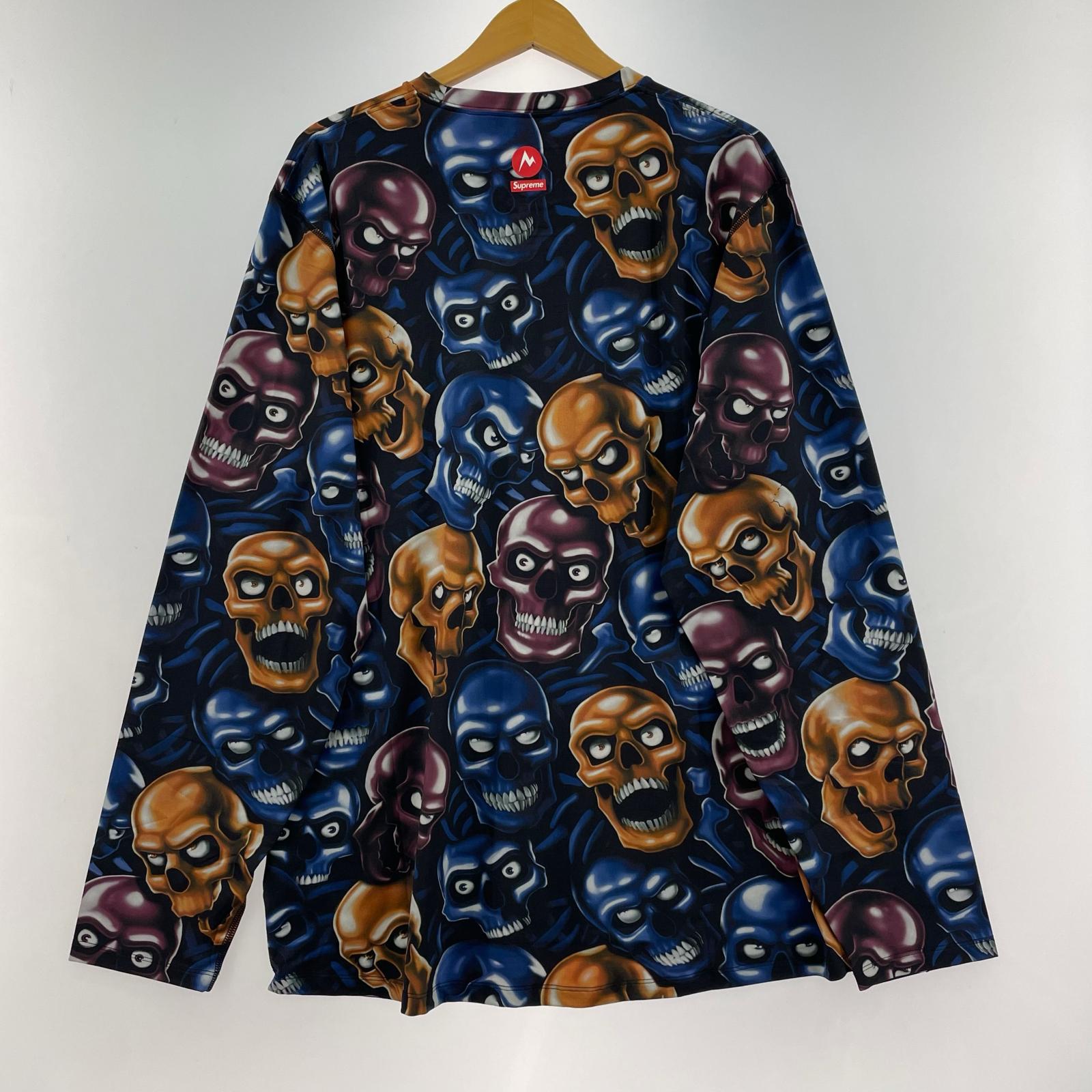 長袖Tシャツ Supreme×Marmot 25AW Base Layer L/S Top Skull XXL Skull Pile