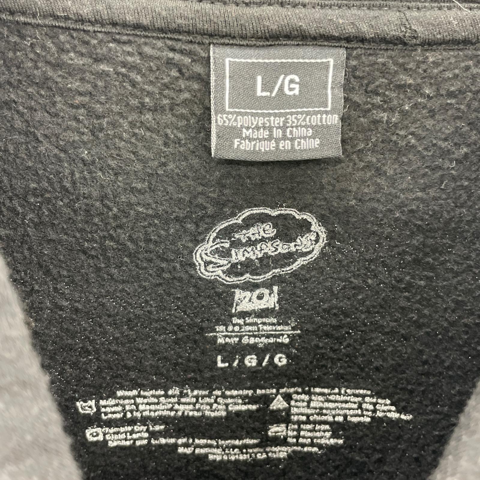 パーカー KITH VINTAGE Simpsons 2025 プリントパーカー L 黒 L ブラック