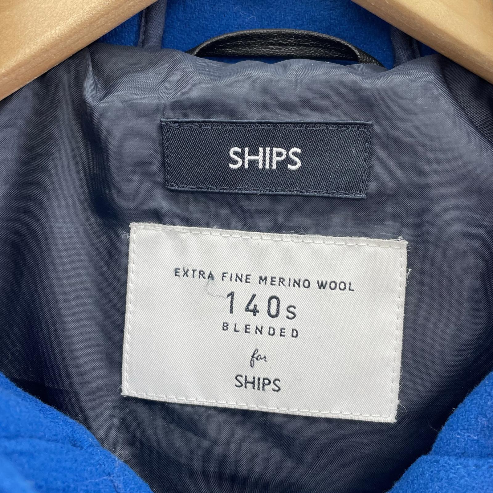 その他アウター SHIPS 140s ダッフルコート S ブルー