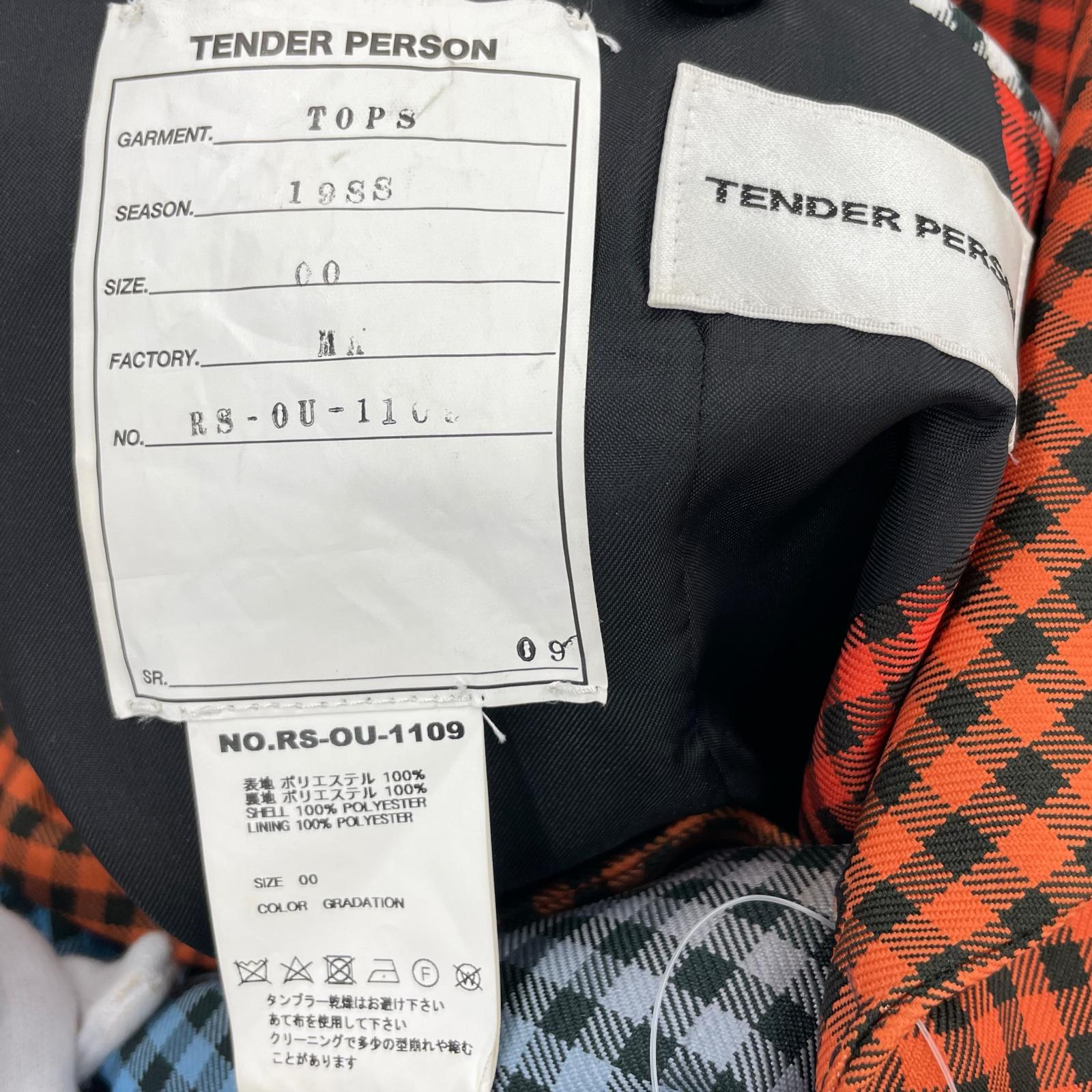 テーラードジャケット TENDER PERSON マルチカラー マルチカラー