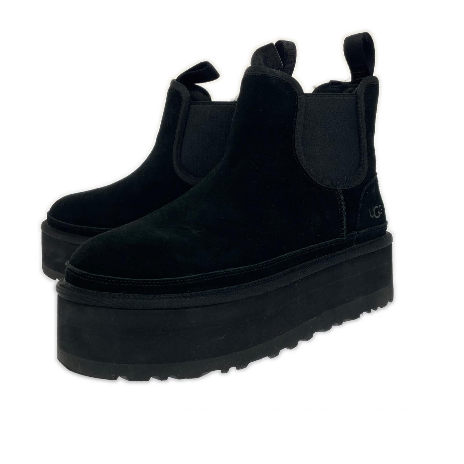 ブーツ NEUMEL PLATFORM CHELSEA 黒 (25.0) 25cm (US7 UK6 1/2 EU40) ブラック