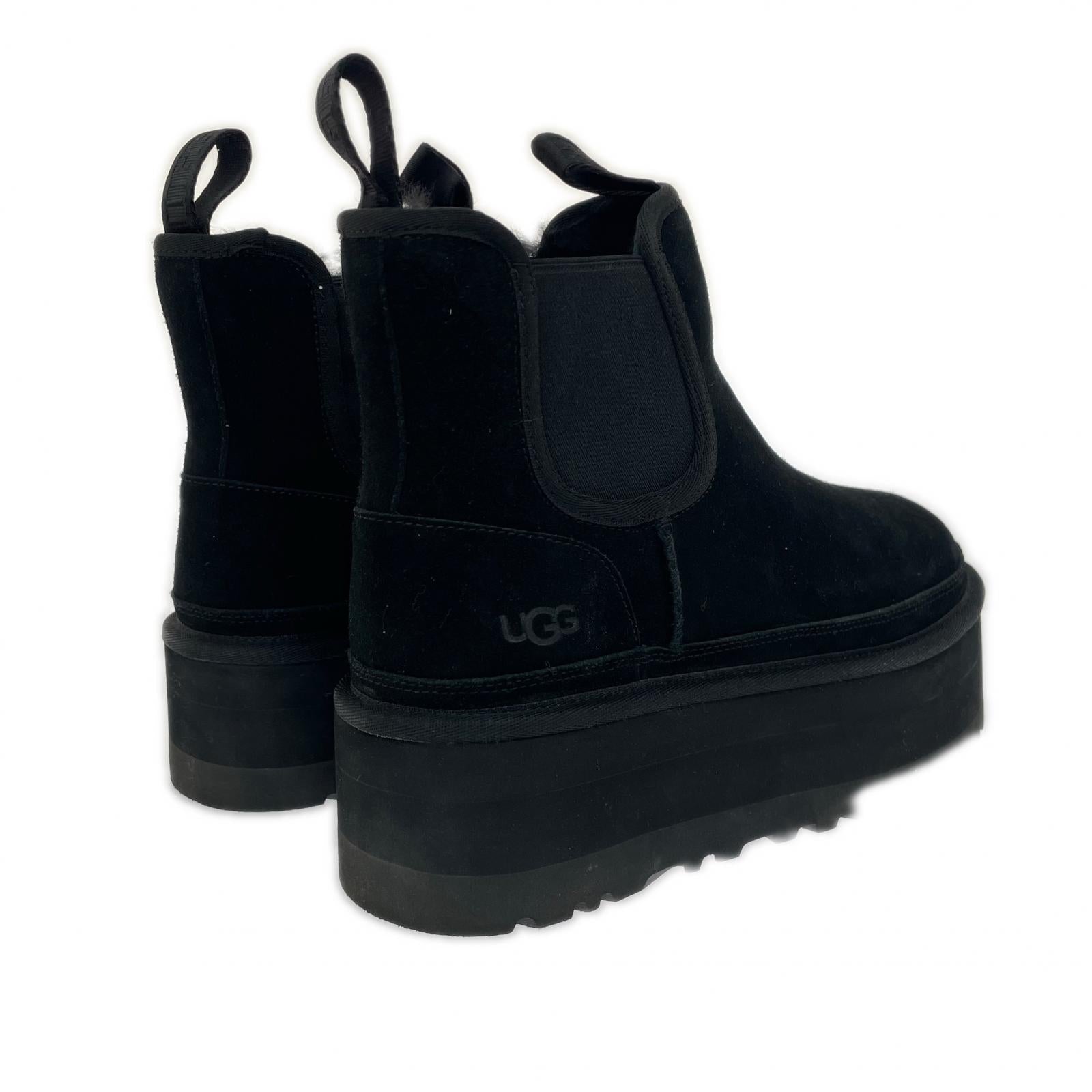 ブーツ NEUMEL PLATFORM CHELSEA 黒 (25.0) 25cm (US7 UK6 1/2 EU40) ブラック