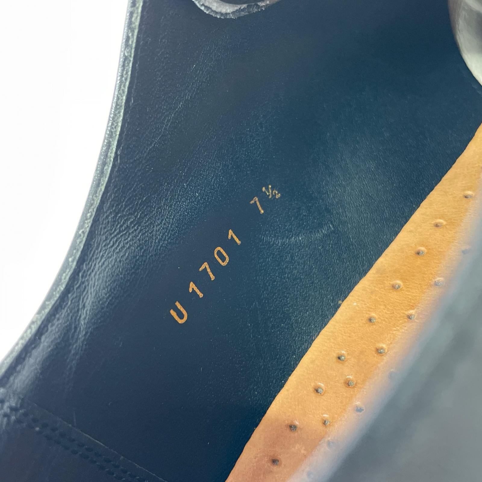 シューズ UNION IMPERIAL 内羽 ストレートチップ ブラック