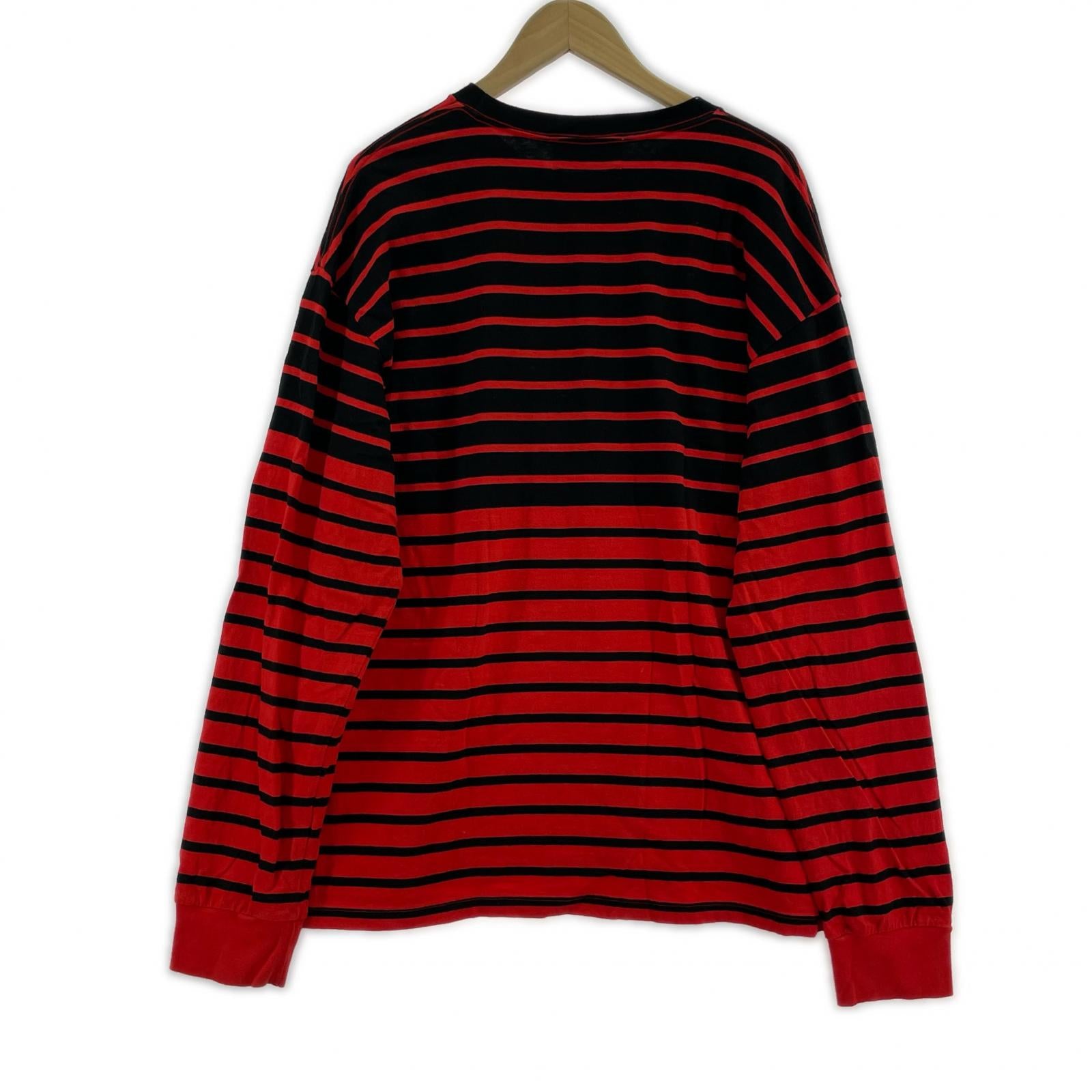 長袖Tシャツ 21AW LS Border Tee 3 レッド