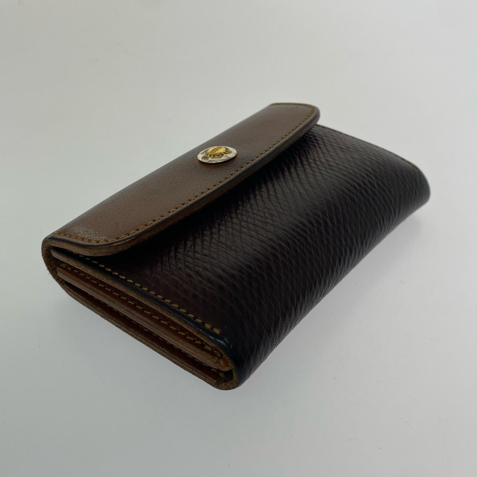 コンパクトウォレット Leather Arts & Crafts moto ブラウン