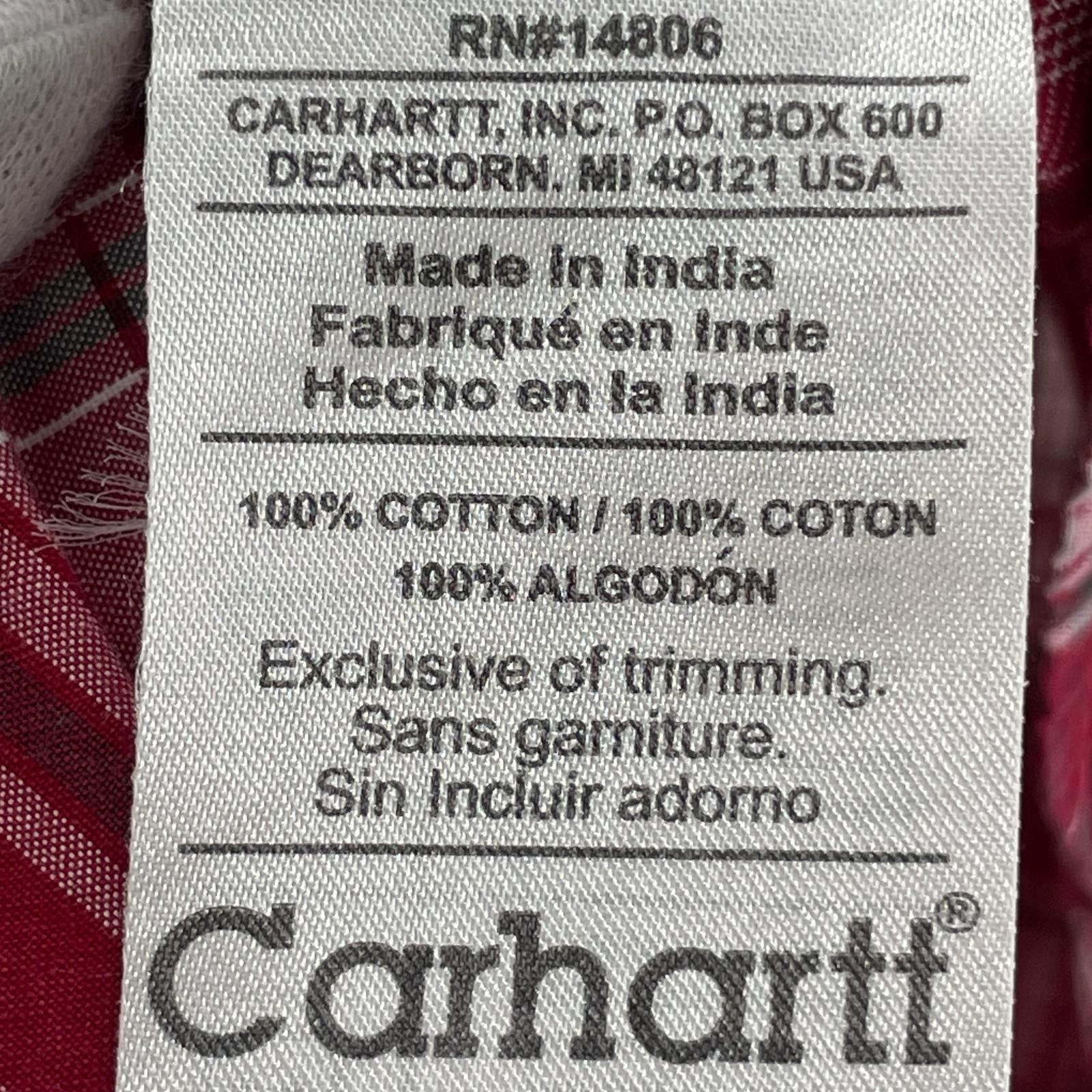 半袖シャツ Carhartt S/S チェックシャツ XL LL