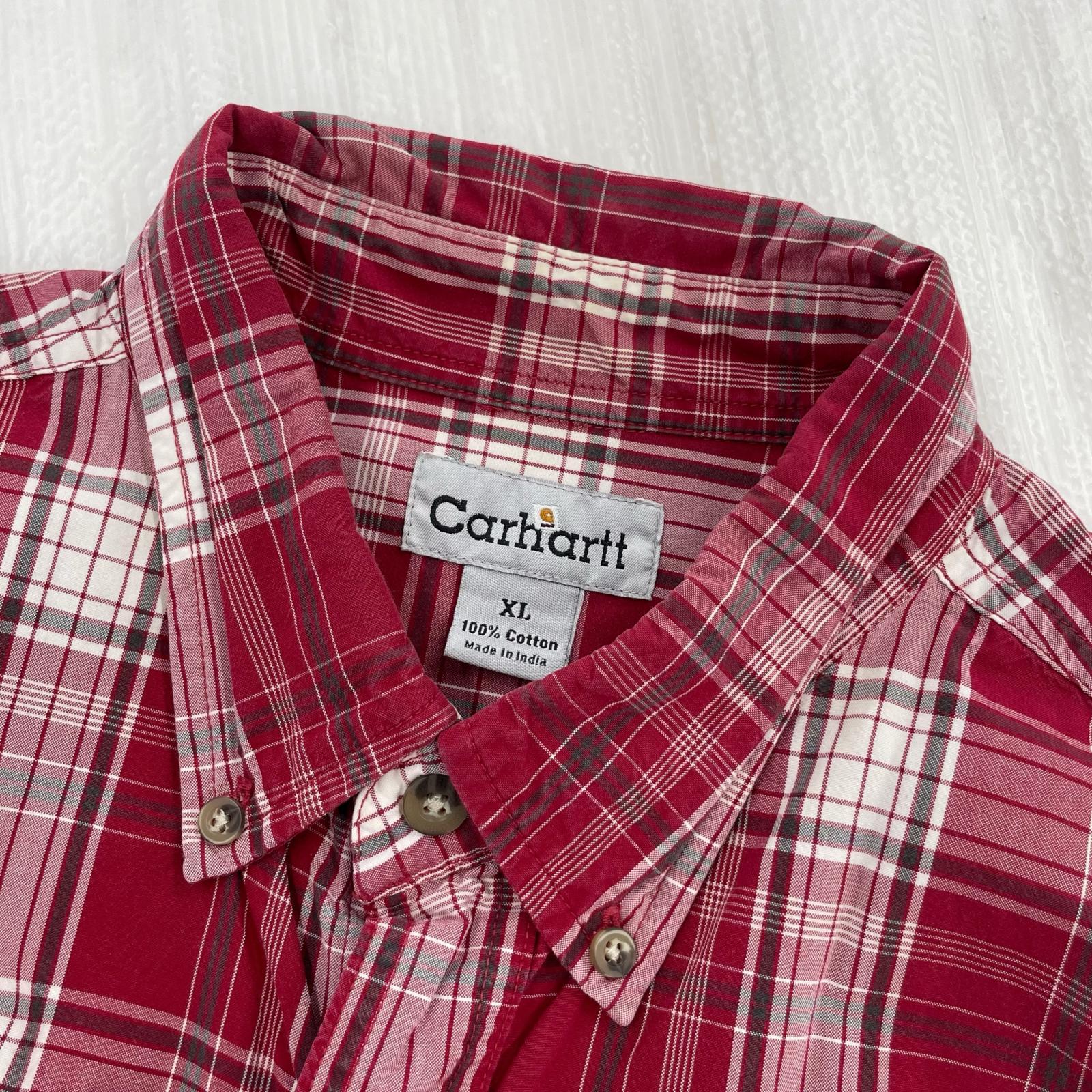 半袖シャツ Carhartt S/S チェックシャツ XL LL