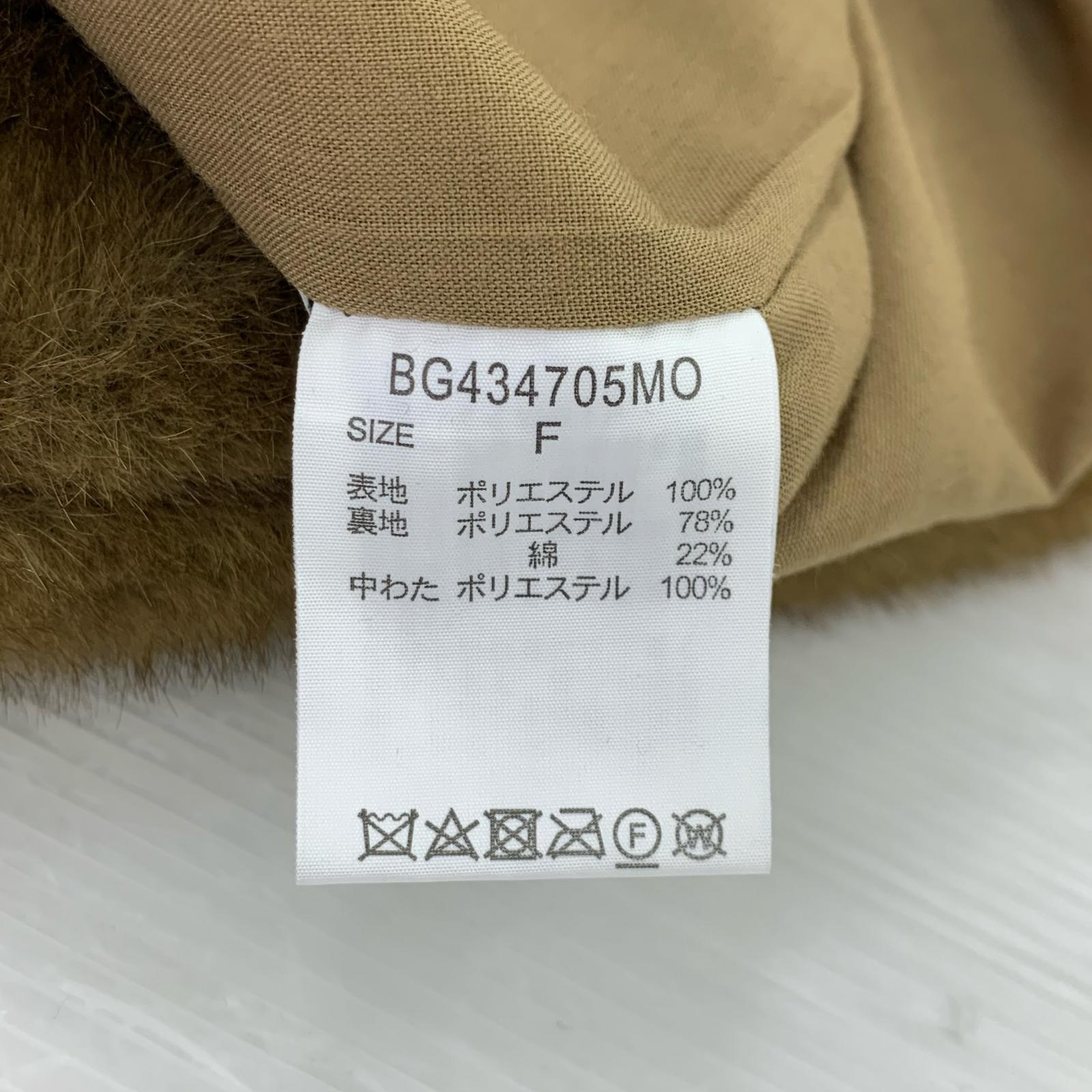 ジャケット BARNYARDSTORM 24AW フェイクファージップベスト ブラウン ブラウン