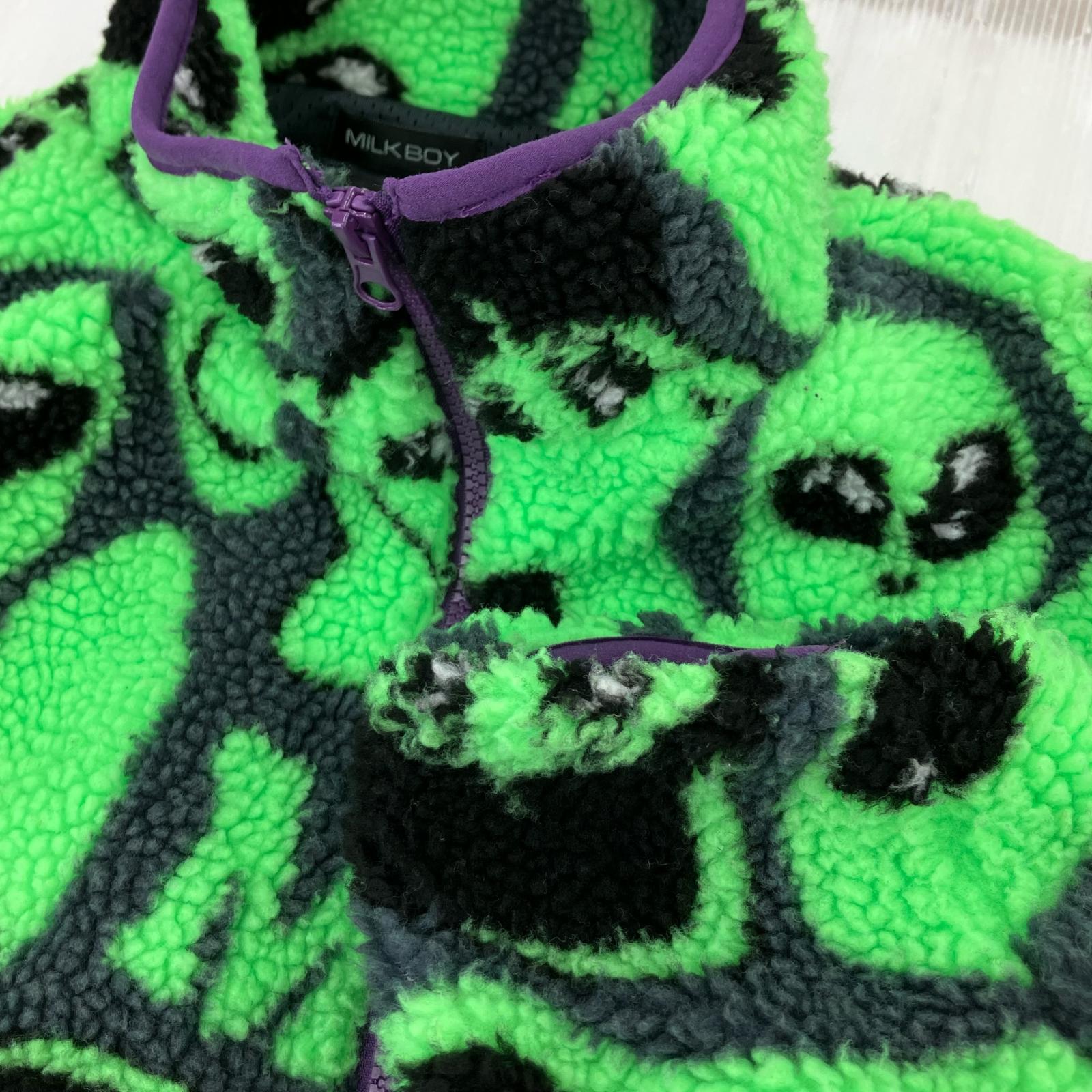 ジャケット ×PUNK DRUNKERS ボアフリース (XL) グリーン