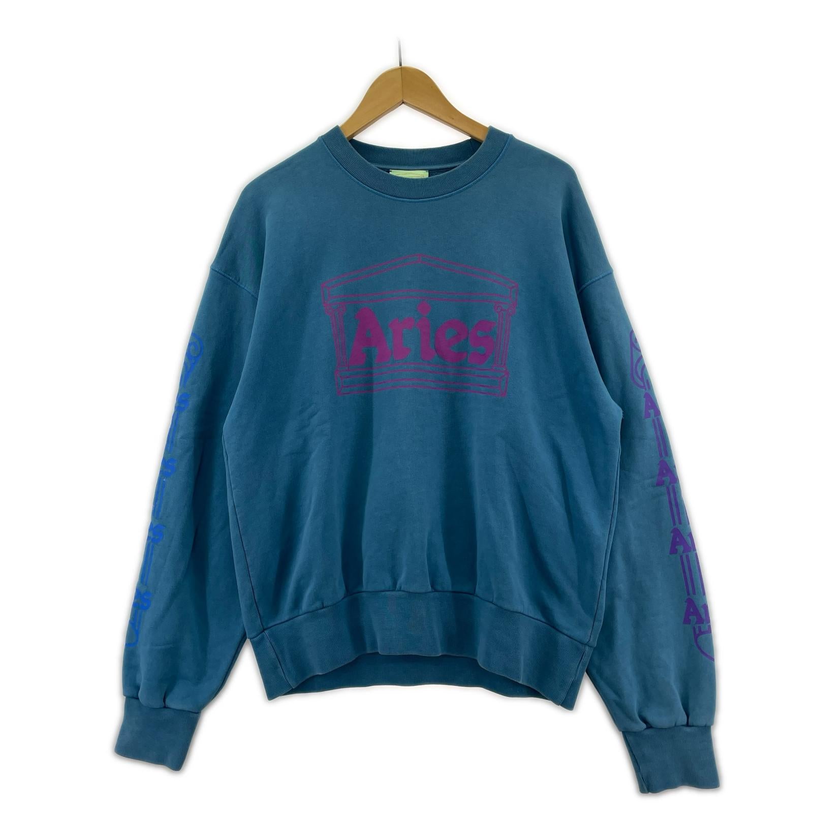 スウェット ARIES M ブルー