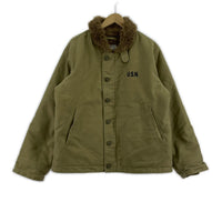 ミリタリージャケット NAVY DEPARTMENT N-1 デッキジャケット 40 カーキ