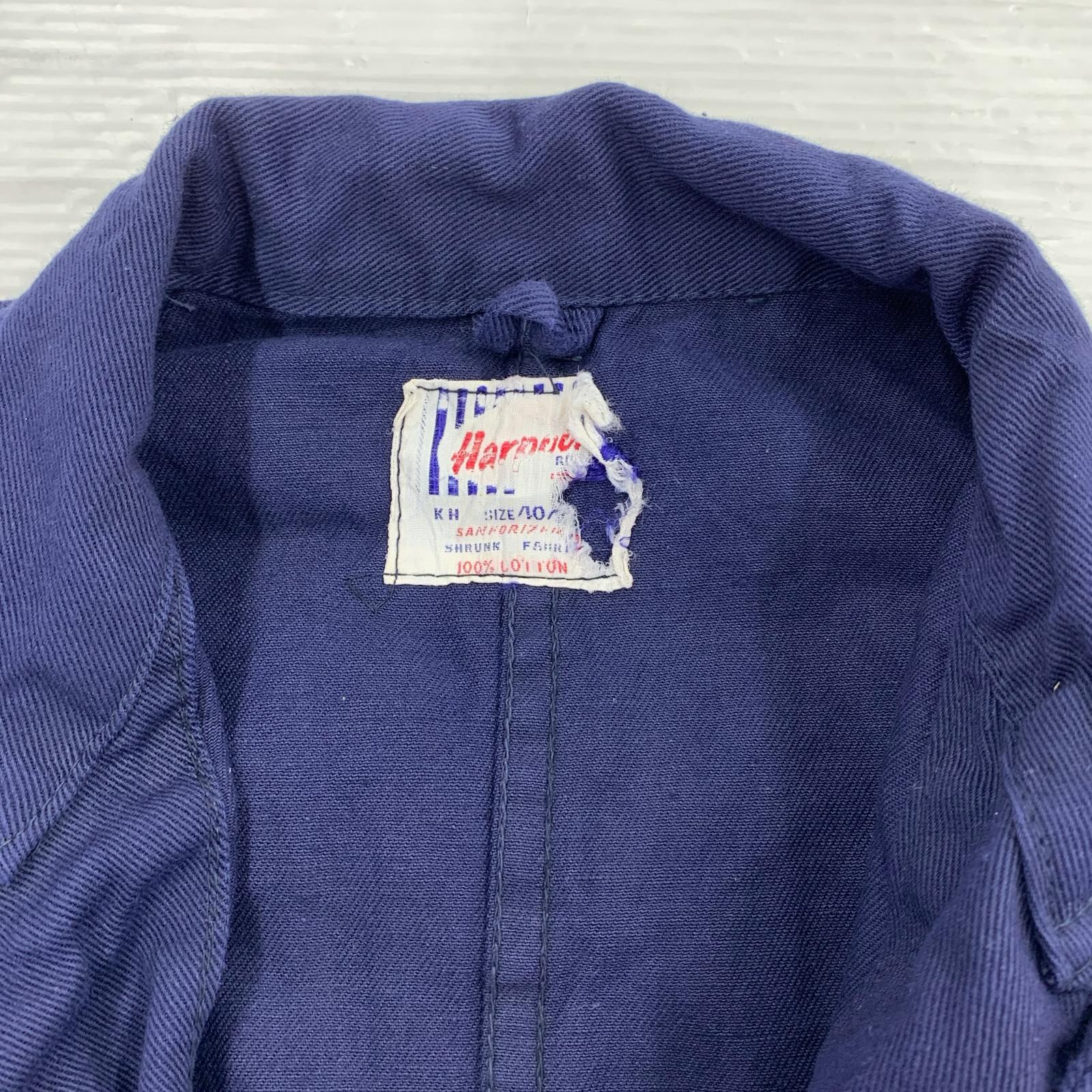 ジャケット 50-60s Harpoon FRENCH WORK ネイビー ネイビー