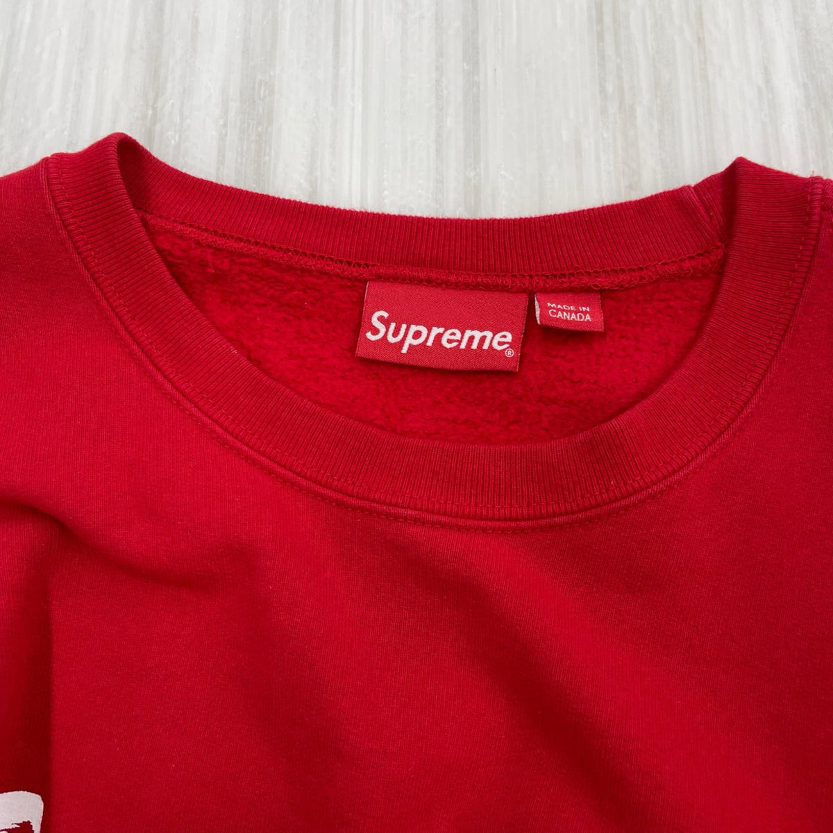 スウェット FUTURA LOGO CREWNECK (L) 赤 L レッド