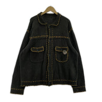 カーディガン 23AW Pg1 Knit カーディガン グレー L グレー
