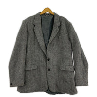 ジャケット 60s シングル ヘリンボーン テーラード (L46)DUNN&Co グレー