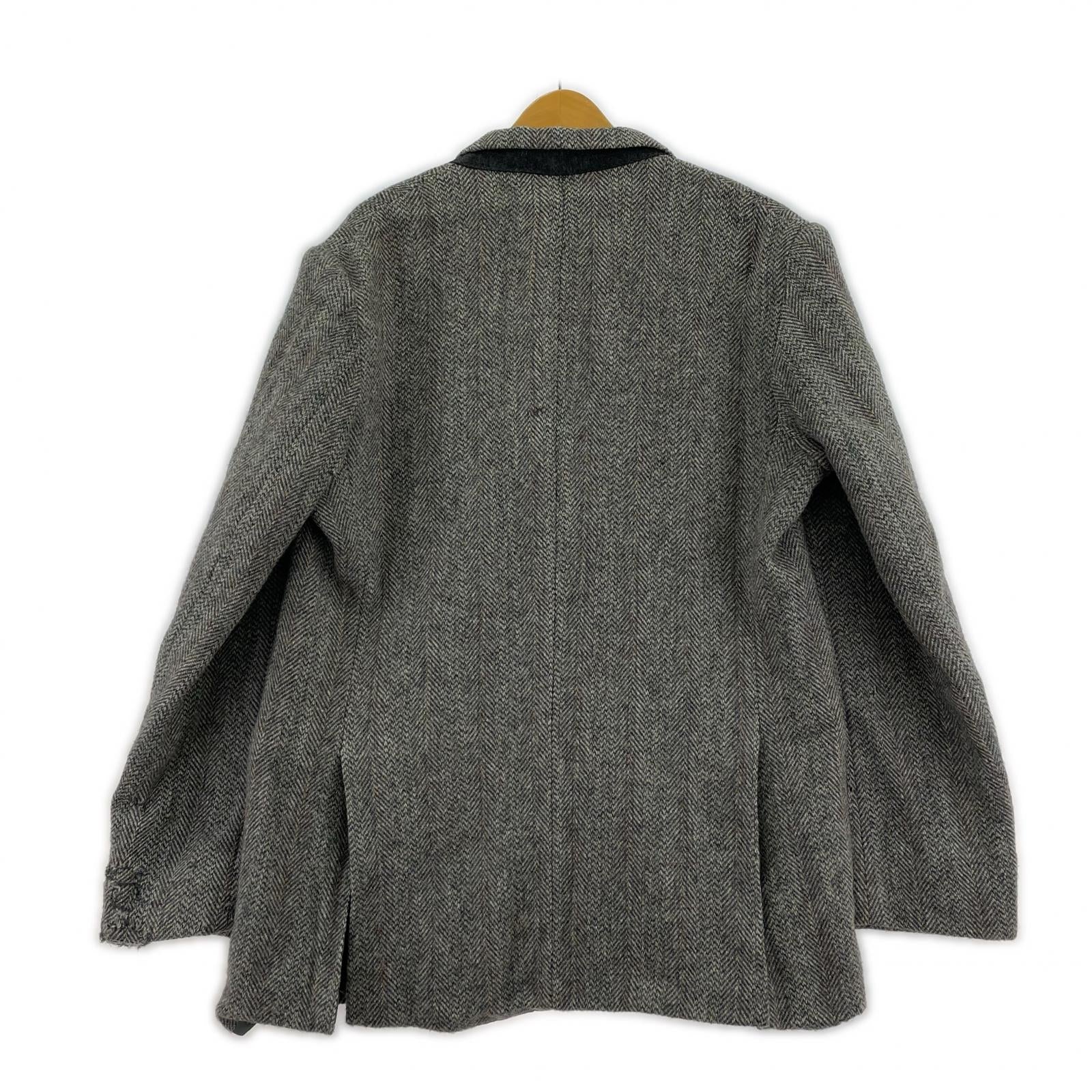 ジャケット 60s シングル ヘリンボーン テーラード (L46)DUNN&Co グレー