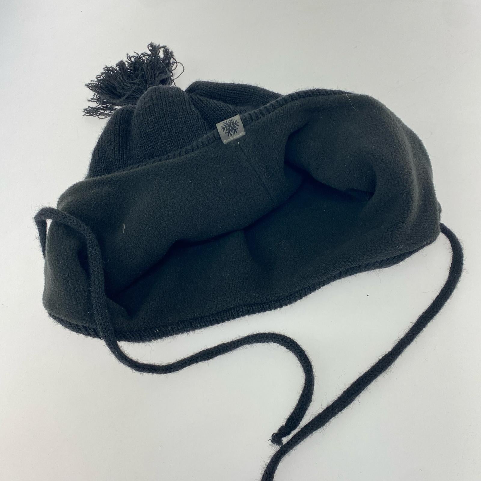 ニットキャップ NIKE ACG イヤーフラップ ボンボンニット帽 ブラック