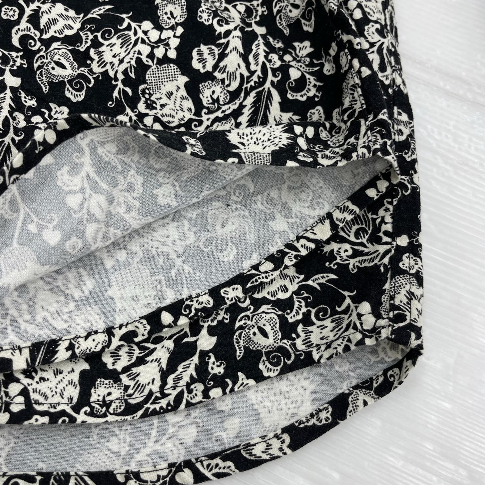 長袖シャツ CALEE L/S総柄シャツ S S ブラック